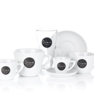 Ciao Cups & Saucers - 6 x 10oz